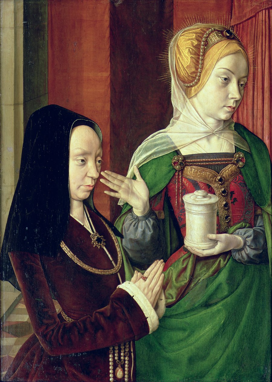Madeleine of Bourgogne Presented by St. Mary Magdalene by Master of Moulins
