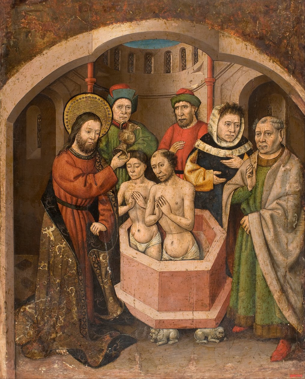 Saint Bartholomew Baptising by Master of Saint Bartholomew