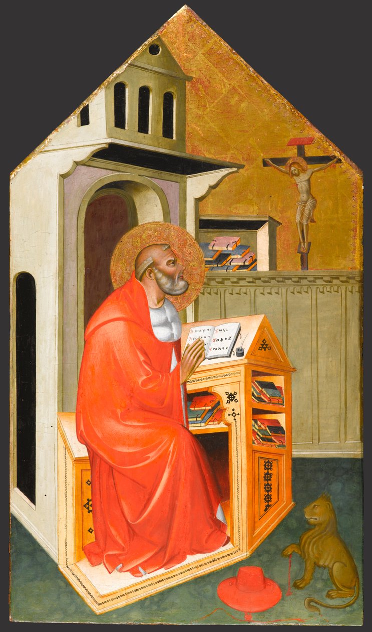 St. Jerome in His Study, c.1390-1400 by Master of San Jacopo a Mucciana