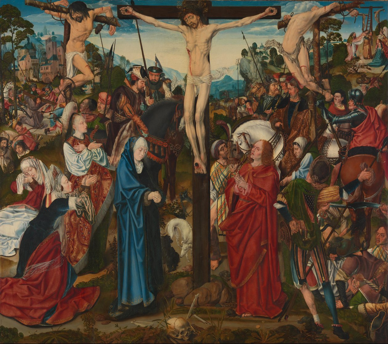Crucifixion by Master of the Aachen Altar de l