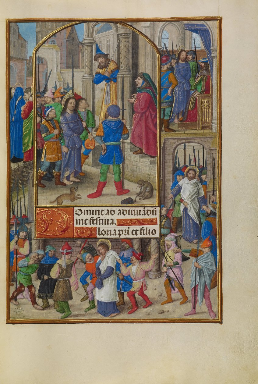 Christ before Caiaphas by Master of the Dresden Prayer Book