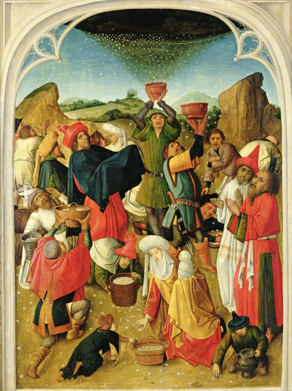Gathering of the Manna by Master of the Gathering of the Manna