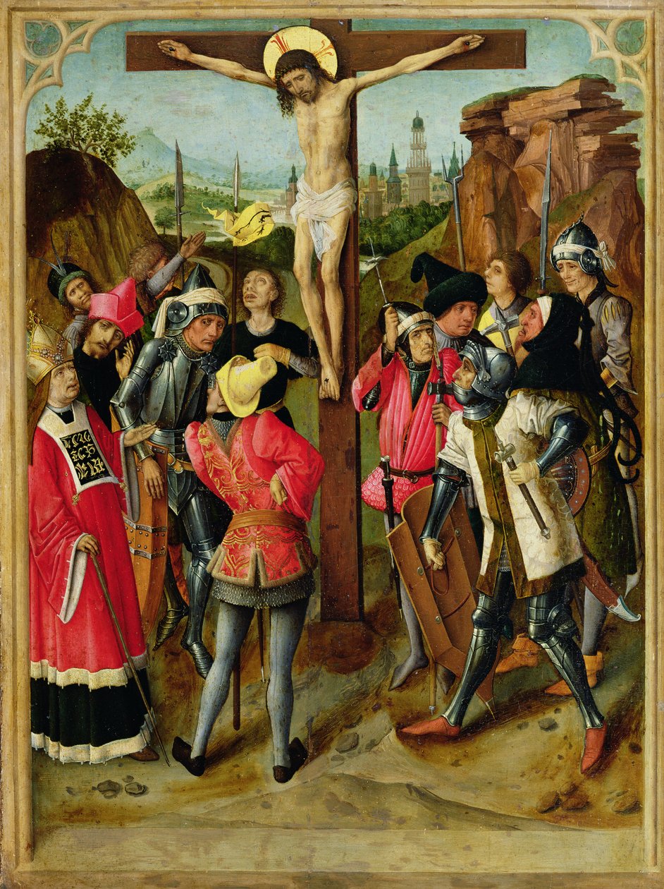 The Crucifixion, c.1460-75 by Master of the Gathering of the Manna
