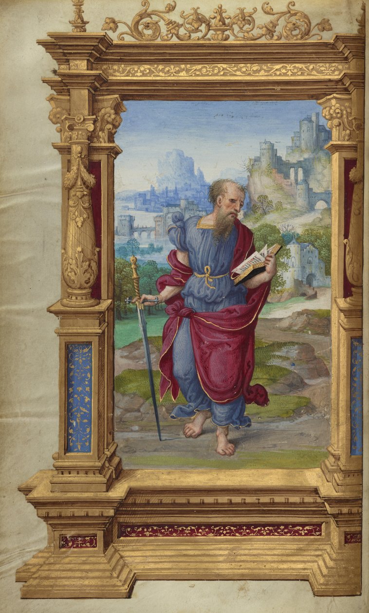 Saint Paul from the Getty Epistles by Master of the Getty Epistles