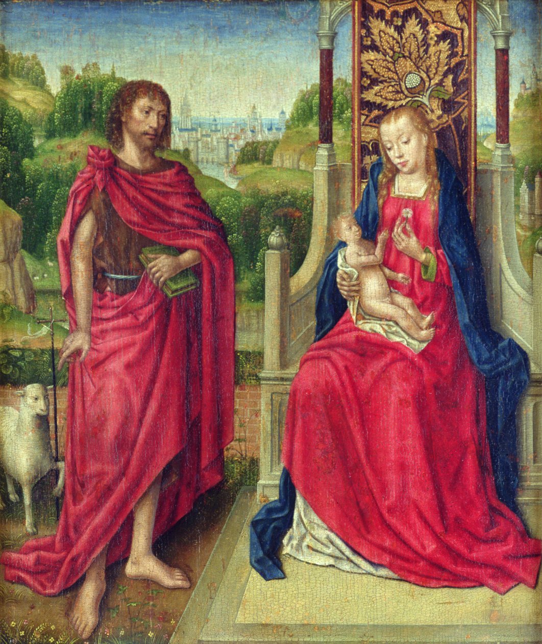 Madonna and Child with St. John the Baptist, c.1480-90 by Master of the Legend of St. Ursula