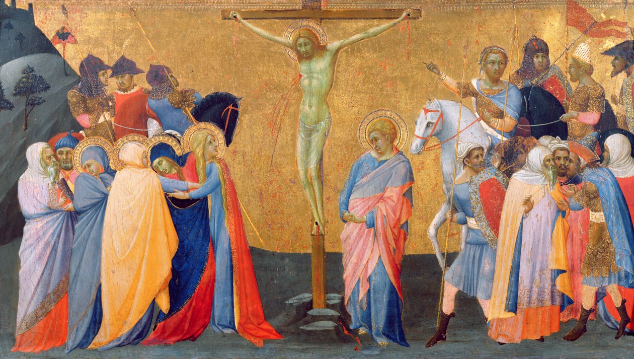 The Crucifixion, from a Predella Panel by Master of the Madonna of San Pietro of Ovila