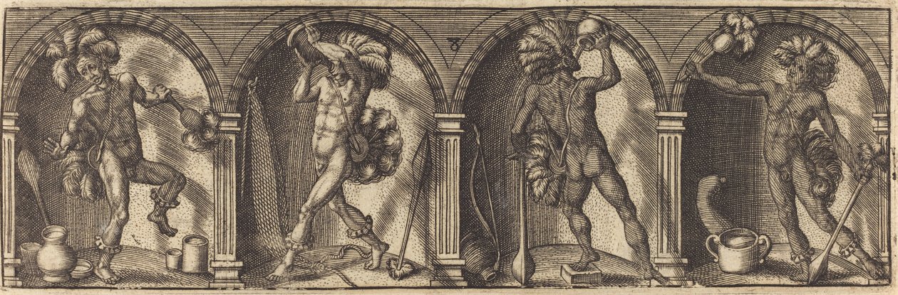 The Various Portraits and Figures VIII by Master AD