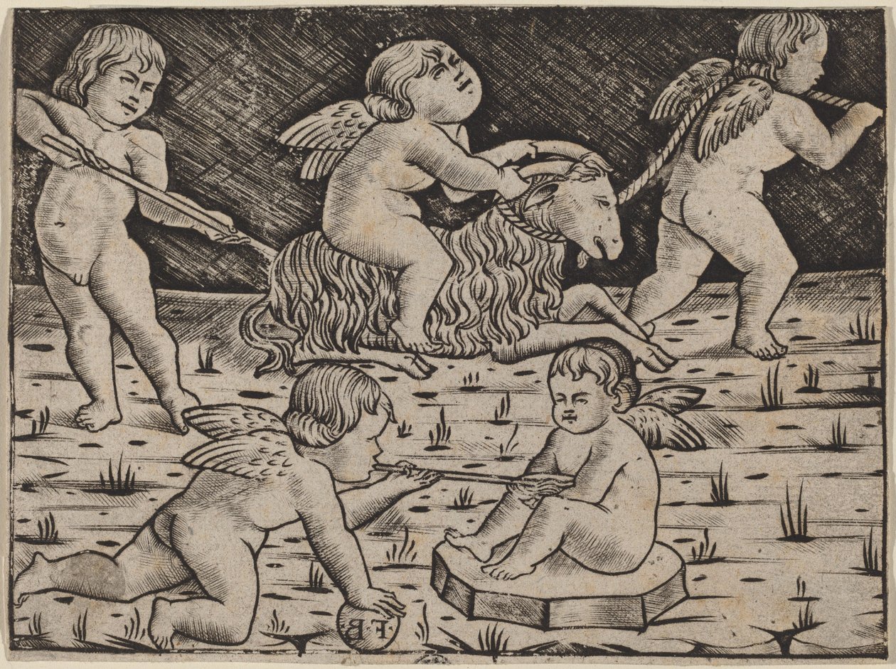 Five Cupids Playing by Master F.B.