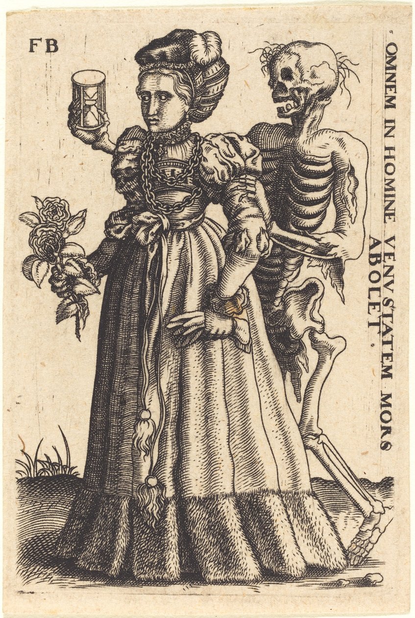 Young Woman and Death by Master F.B.