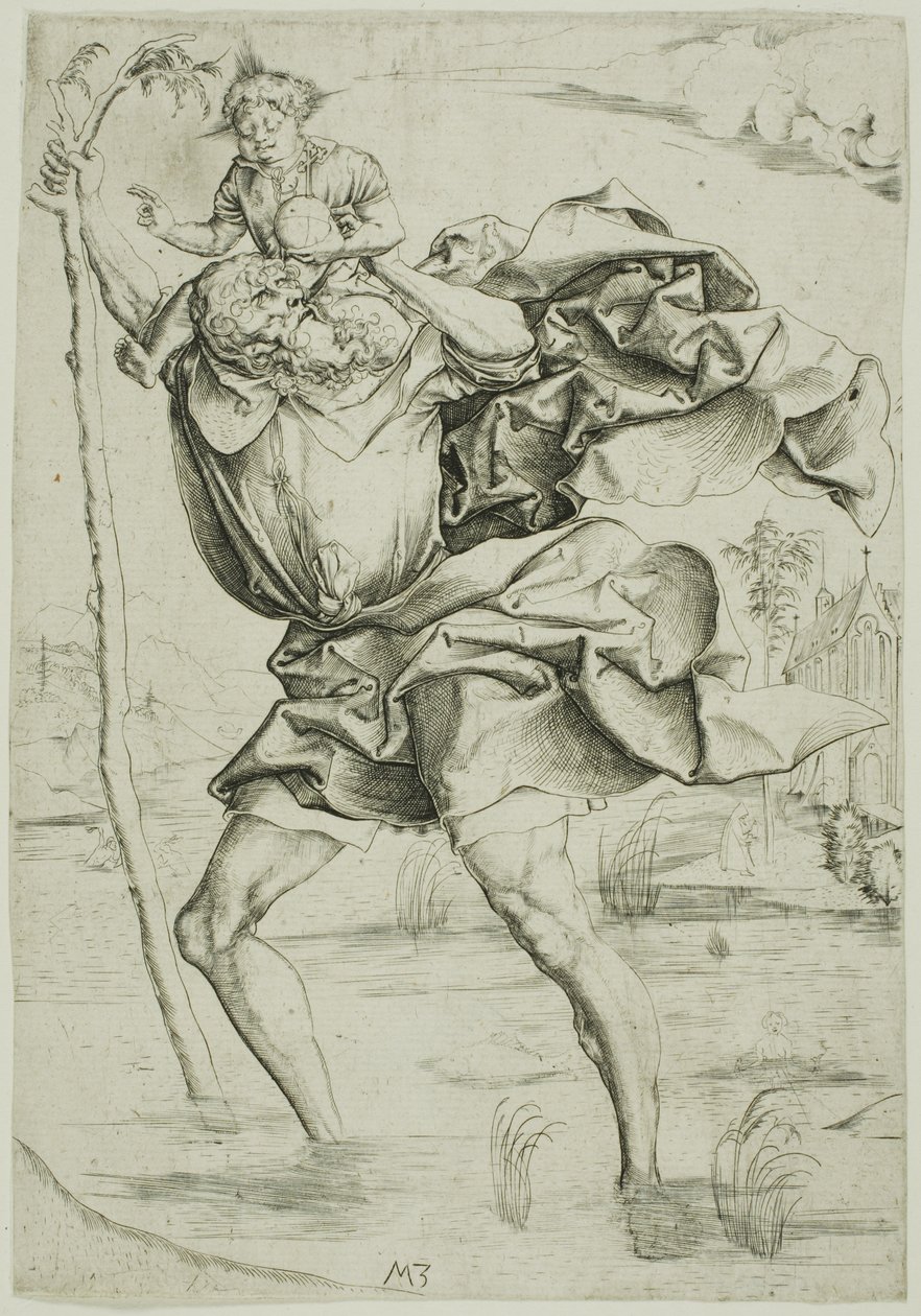 Saint Christopher by Master MZ