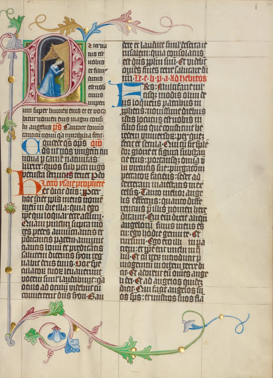 Initial P: The Nativity by Master Michael
