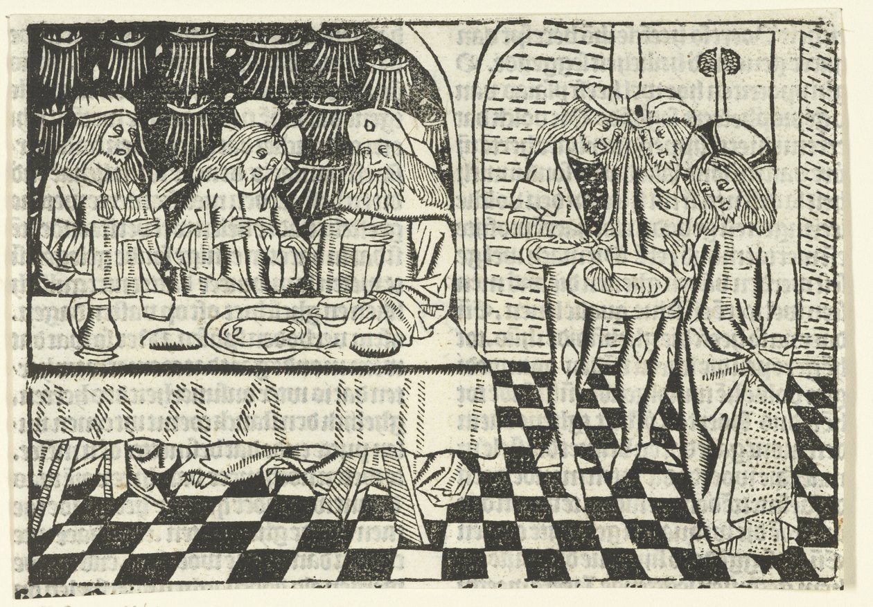 Meal with the Pharisees by Master of Delft (attributed to)