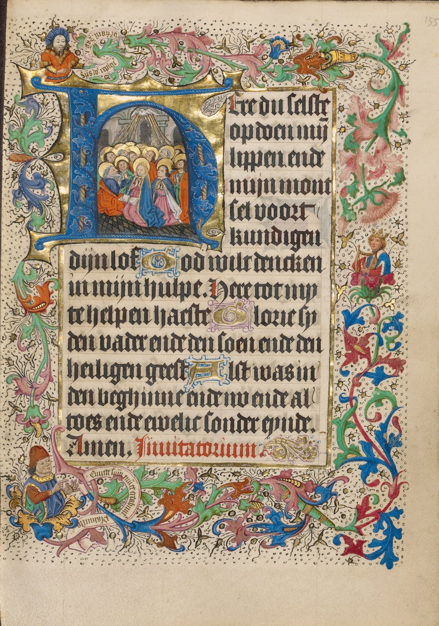 Initial H: Pentecost by Master of Evert Zoudenbalch