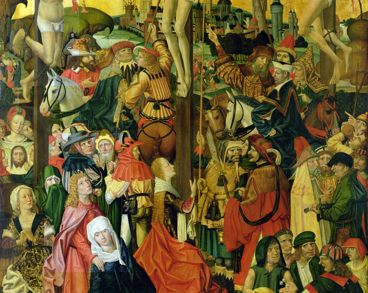 The Crucifixion (detail) by Master of Hamburg