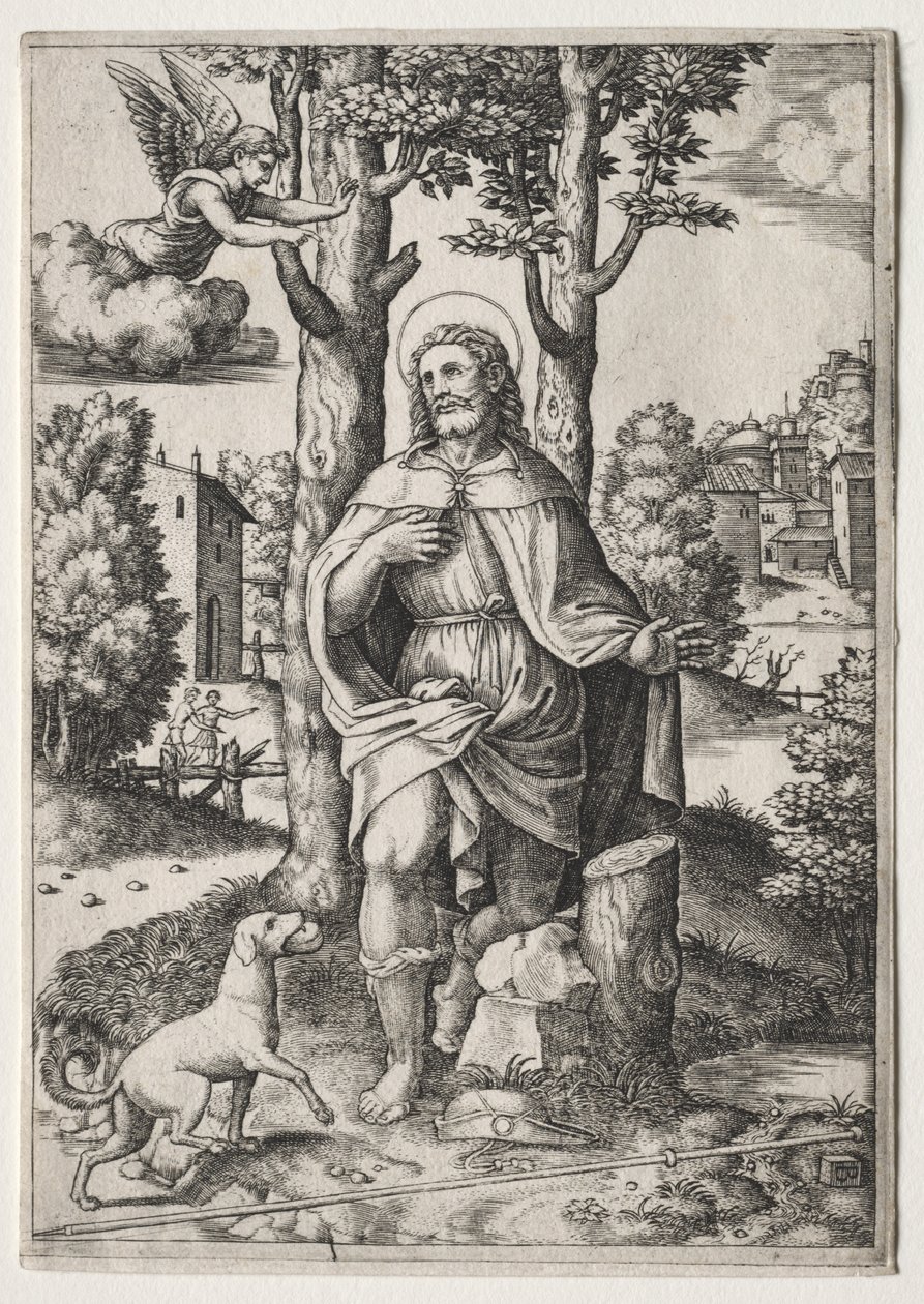 Saint Roch by Master of the Die