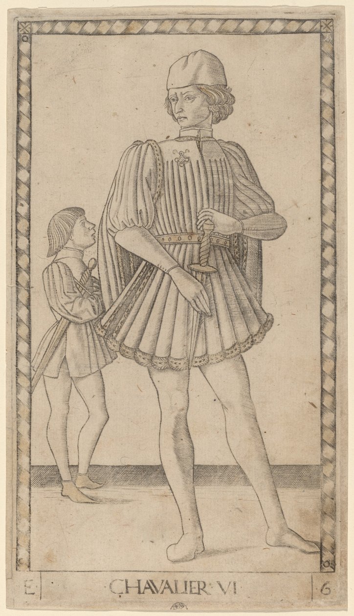 Knight by Master of the E Series Tarocchi