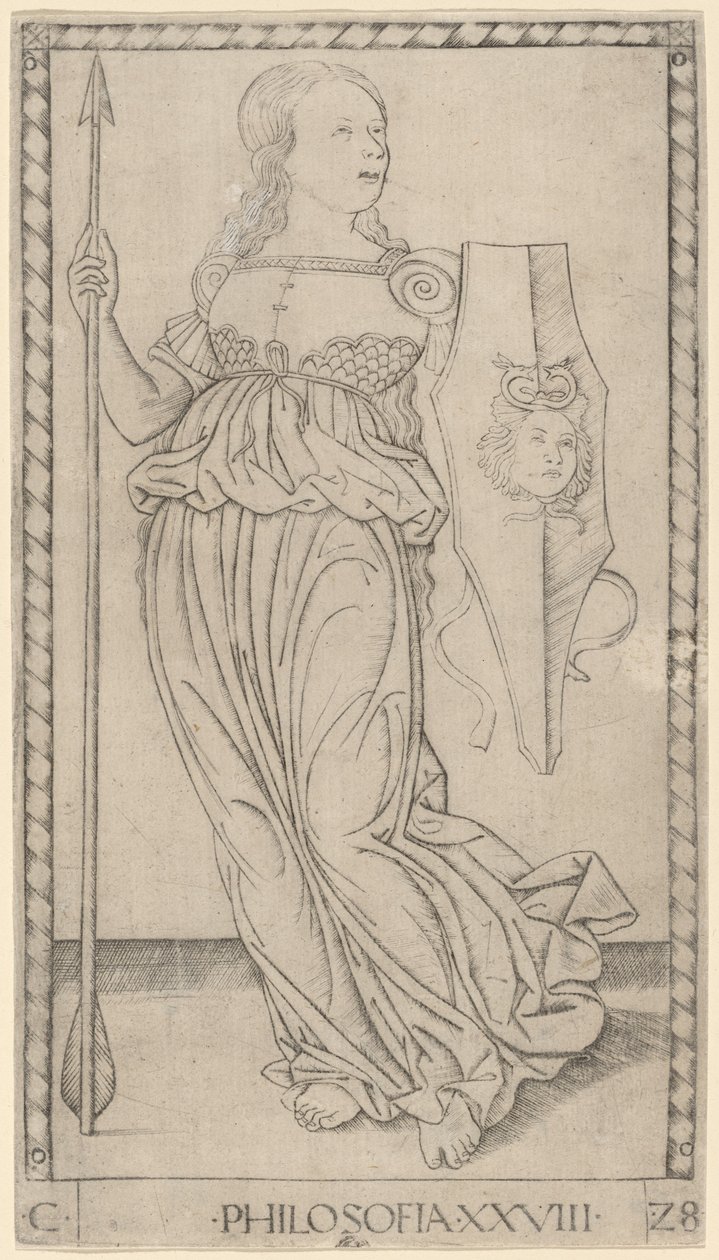 Philosophy by Master of the E Series Tarocchi