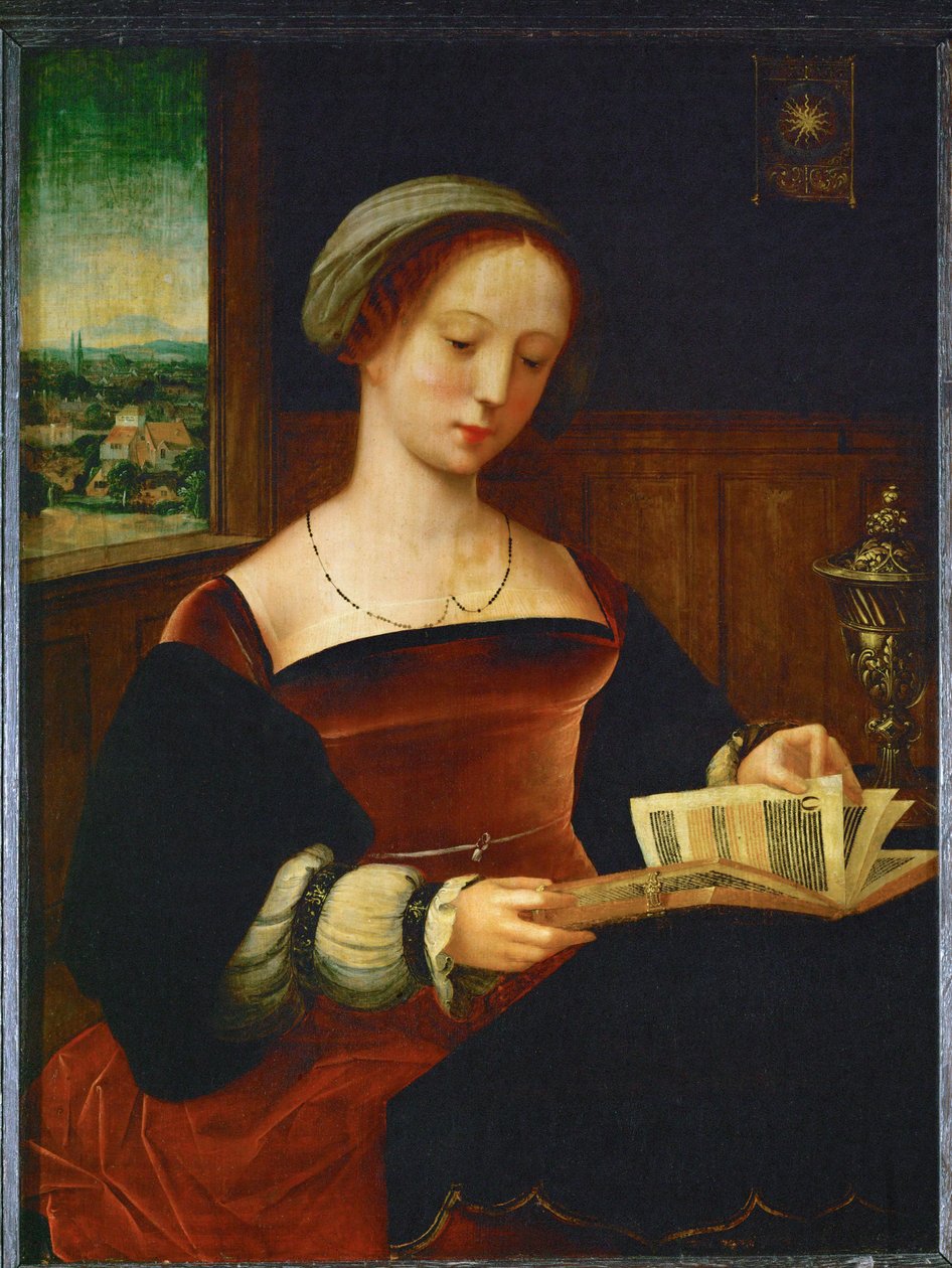 Saint Magdalen Reading by Master of the Half Figures