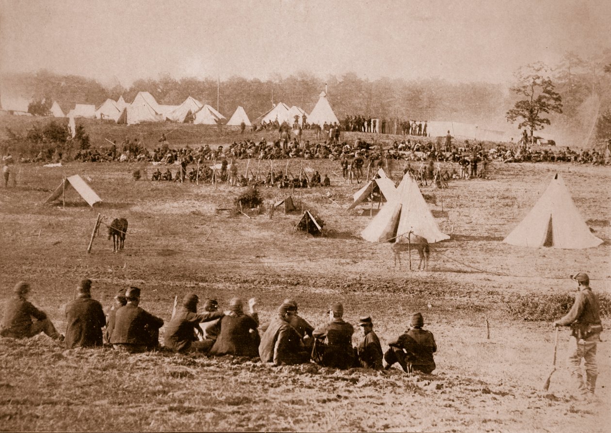 Camp of Confederate Prisoners by Mathew B. Brady
