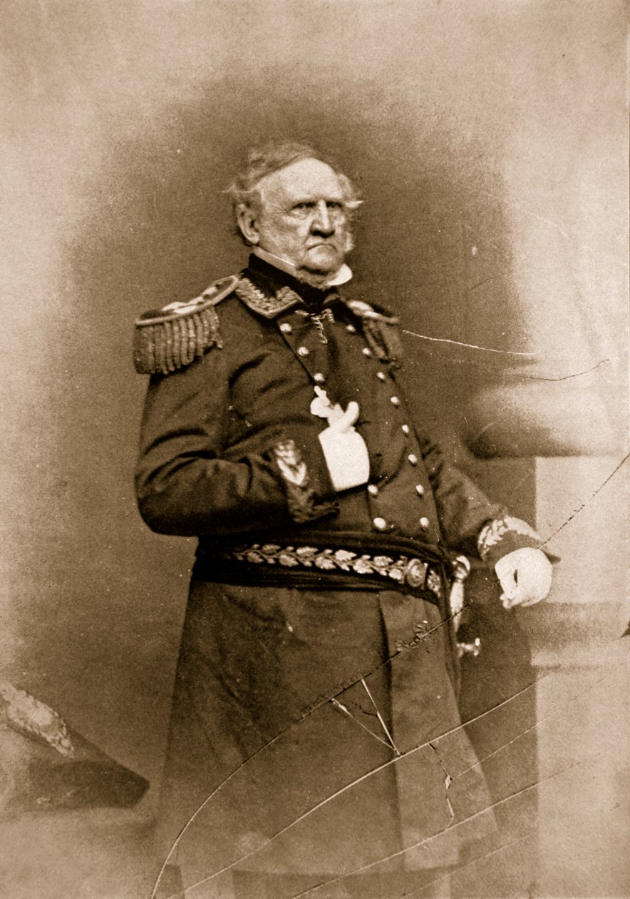 Portrait of General Winfield Scott, 1861-65 by Mathew B. Brady