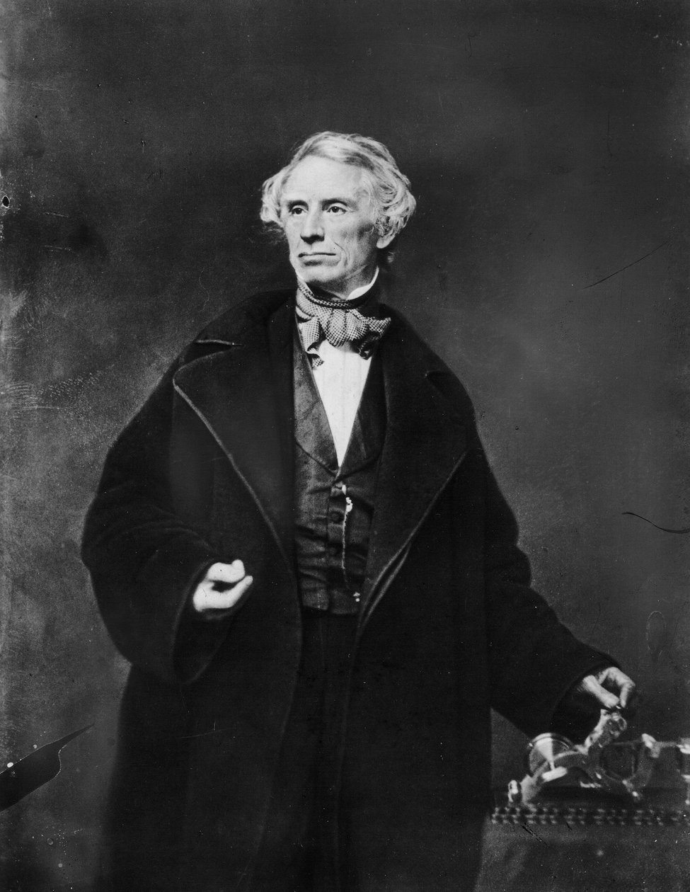 Samuel Finley Breese Morse at the Academy of Design in New York by Mathew B. Brady