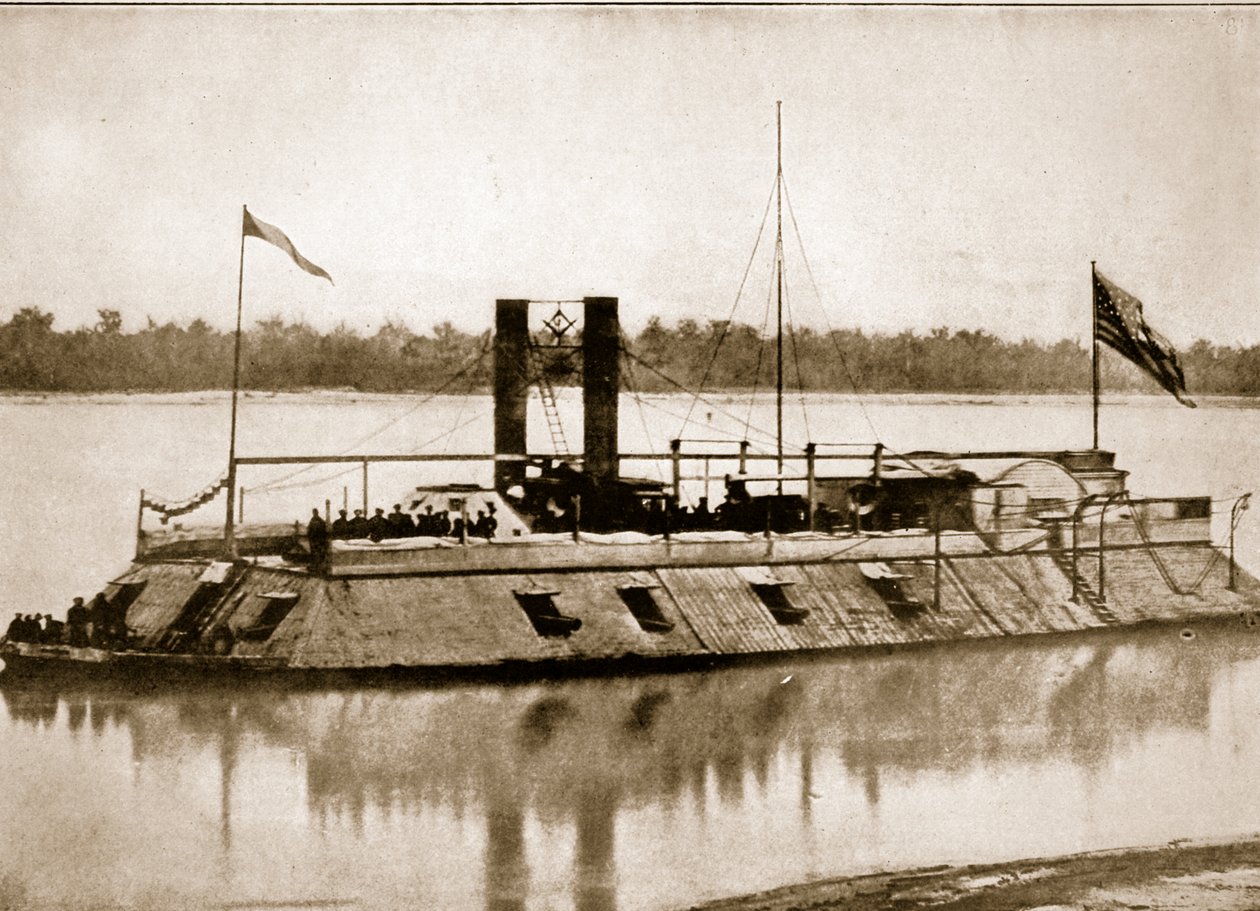The First Ironclad Gunboat built in America, 1861 by Mathew B. Brady