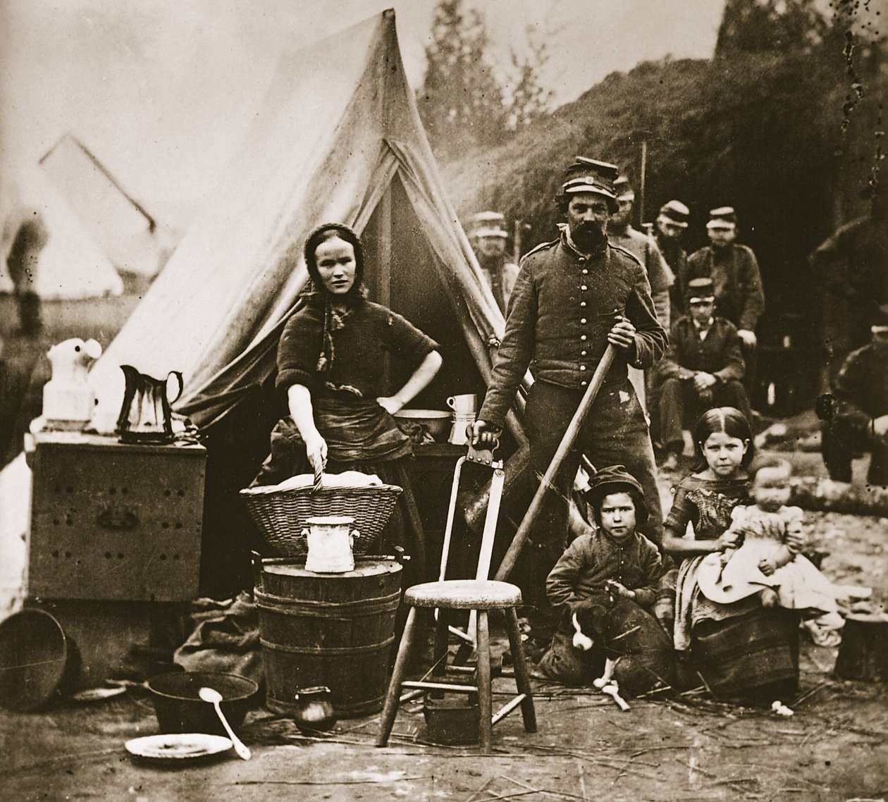 The camp of the 31st Pennsylvania Infantry near Fort Slocum by Mathew B. Brady