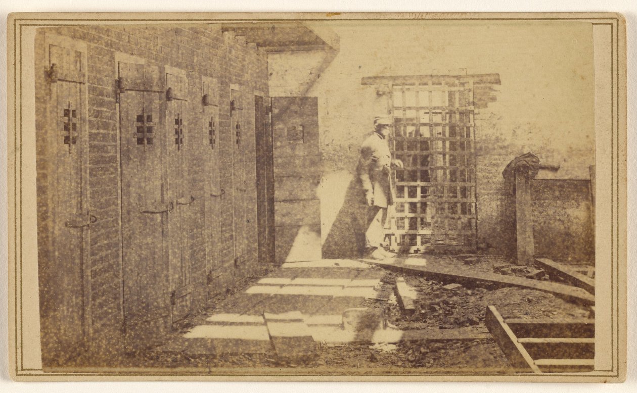 Cages Where Enslaved People Were Held by Mathew B. Brady