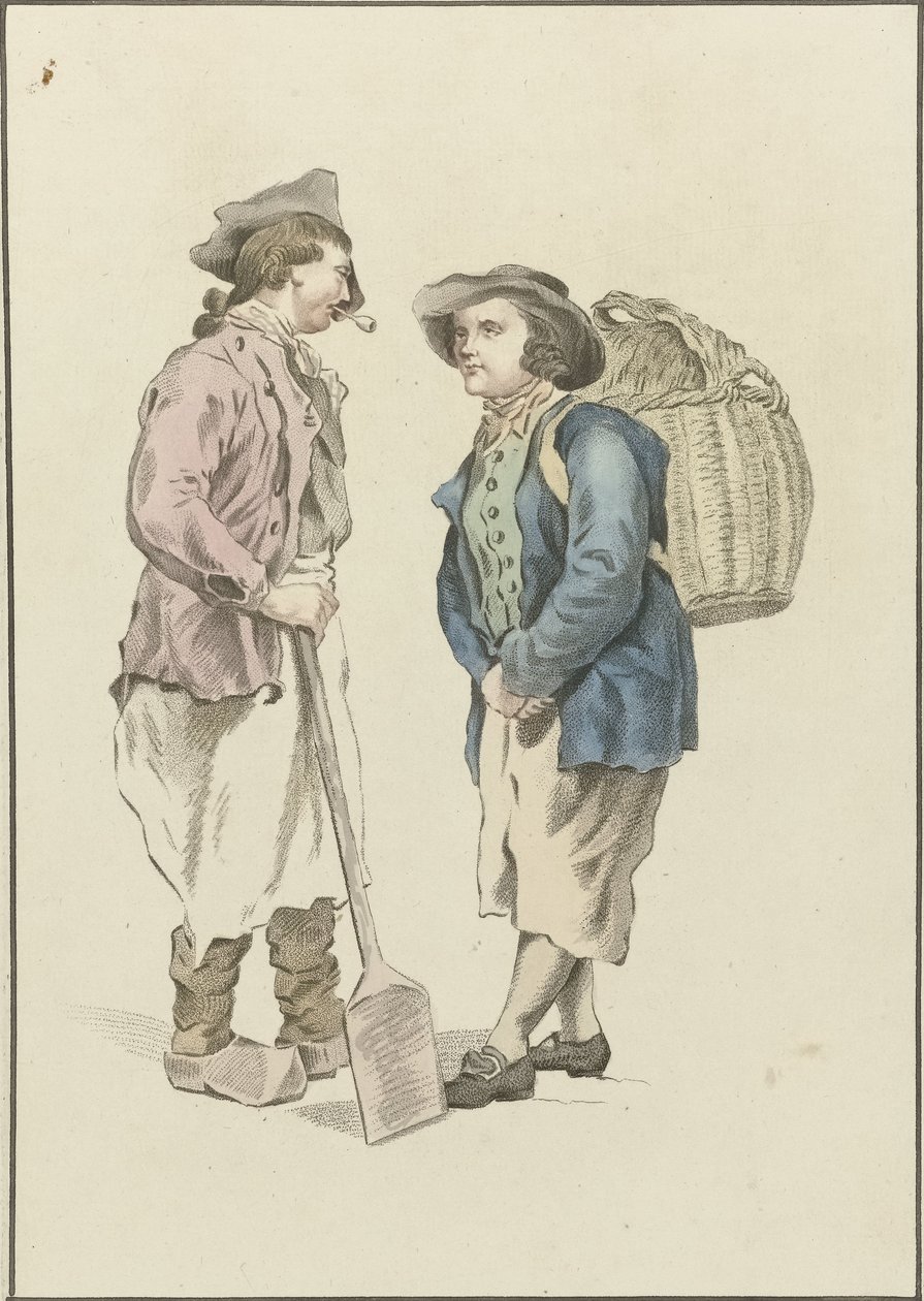 Two Farmers in Conversation by Mathias de Sallieth