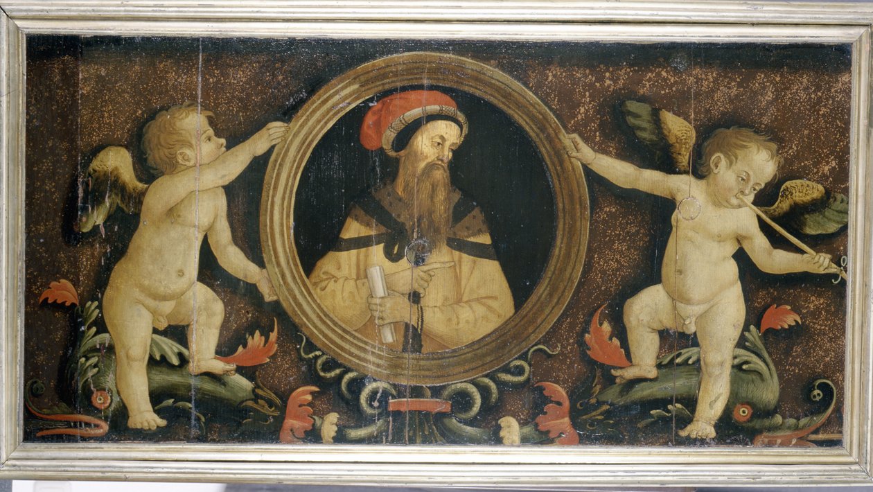 Male Portrait with Putti by Matteo di Giuliano di Lorenzo Balducci