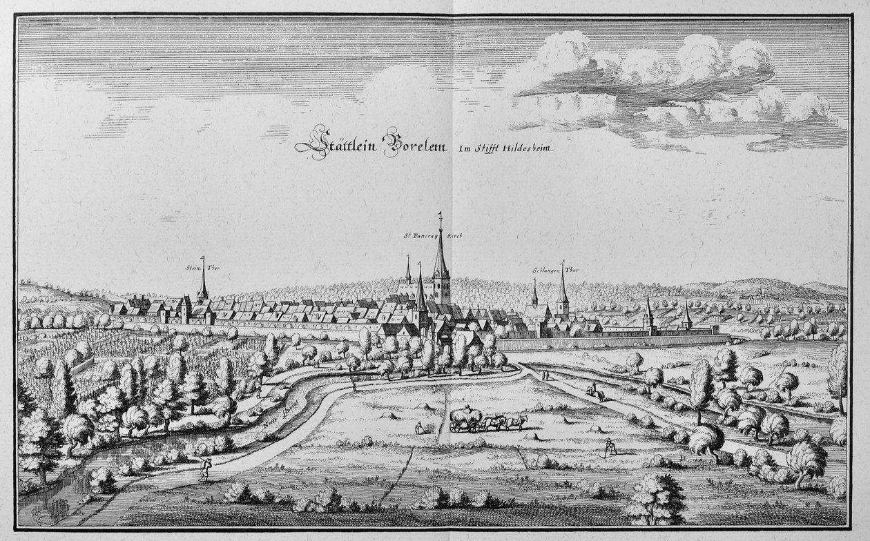 Bockenem, Lower Saxony, Germany by Matthaus Merian