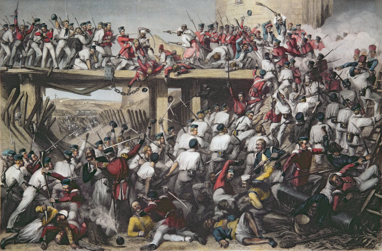 Storming of Delhi, engraved by T.H. Sherratt, published by the London Printing and Publishing Company, August 1859 by Matthew Somerville Morgan