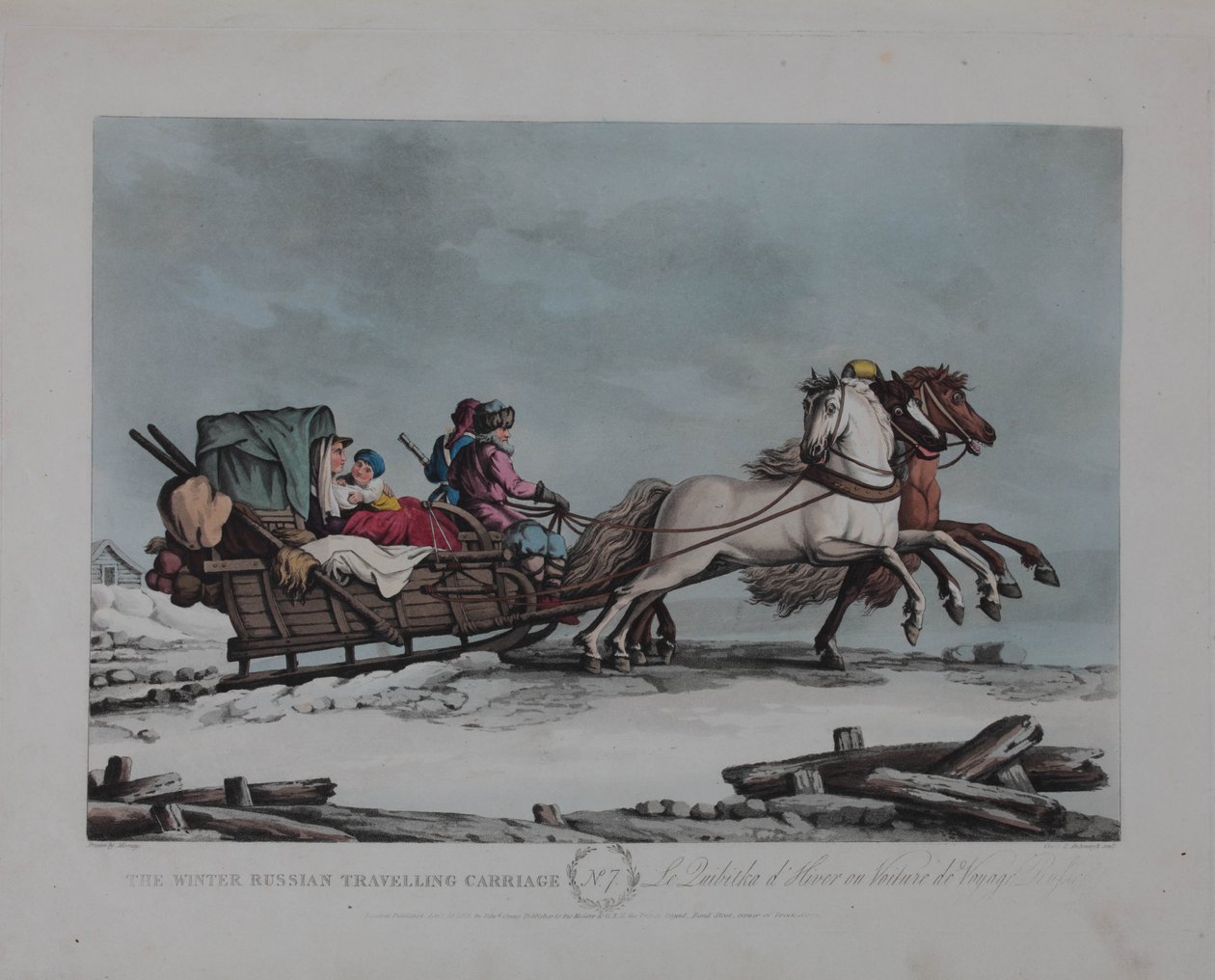 The Winter Russian Travelling Carriage by Matthew Dubourg