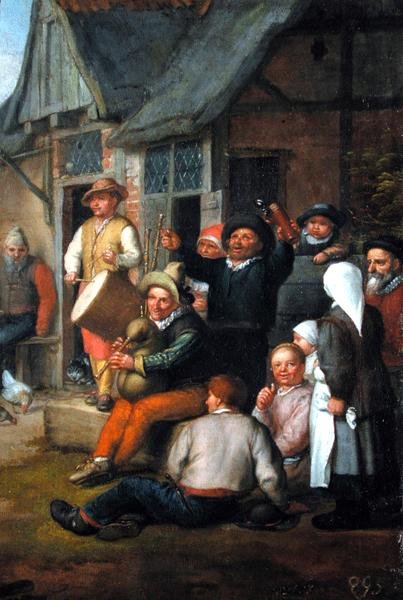 The Peasants Dance (detail), 1678 by Matthias Scheits