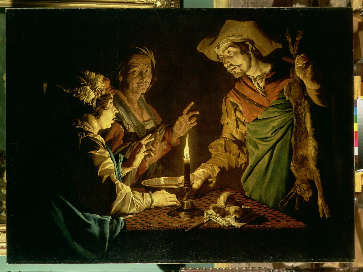 Esau and Jacob, 1640s by Matthias Stomer