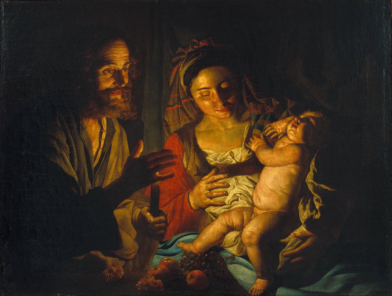 The Holy Family by Matthias Stomer