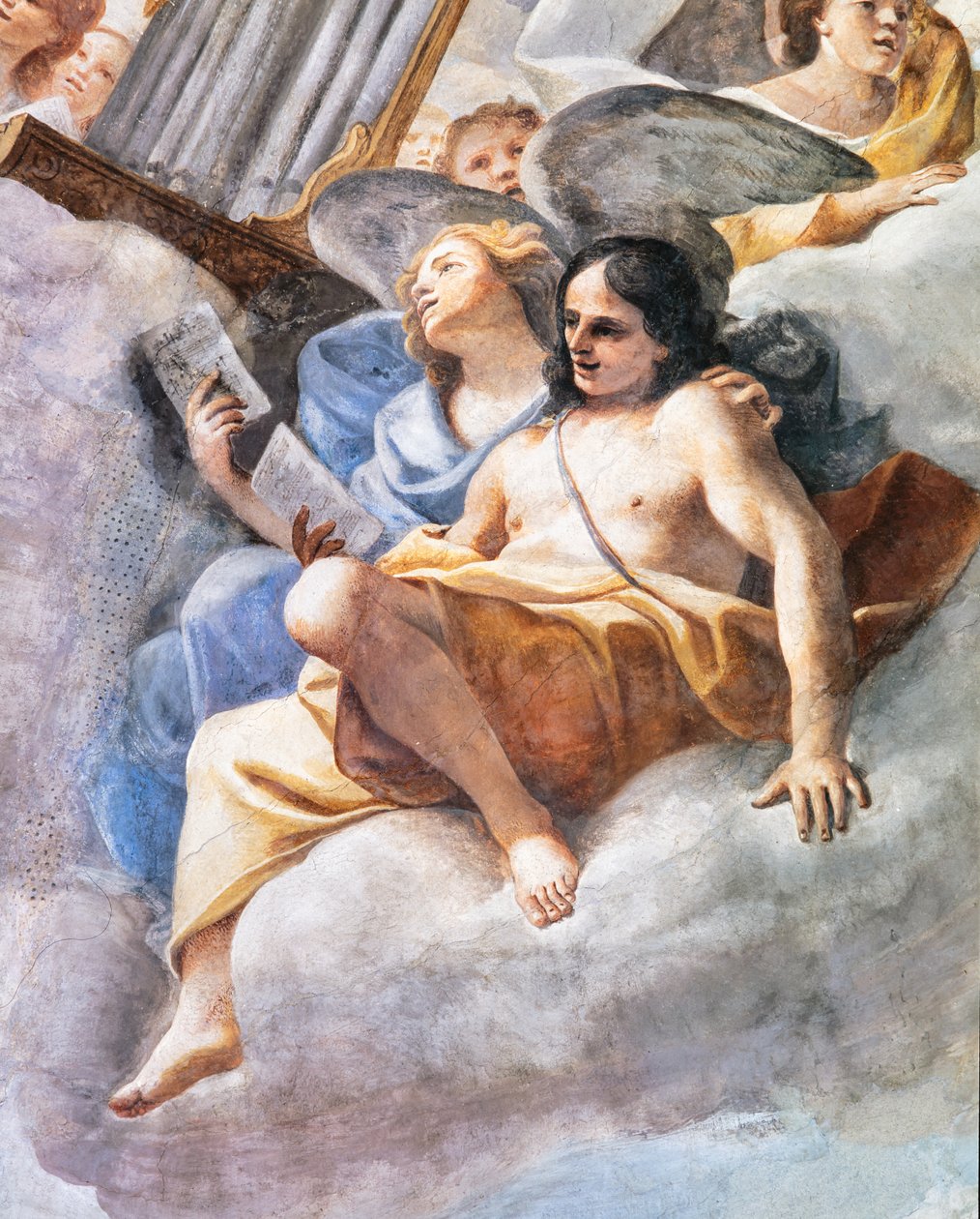 Concerts of Angels (detail) by Mattia (1613 99) Preti
