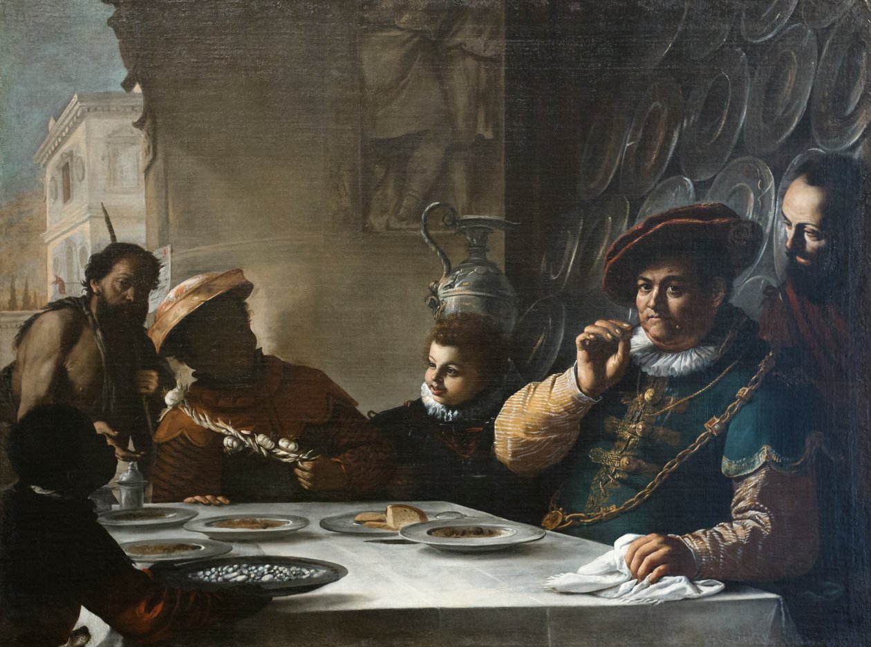 The feast of the rich man by Mattia (1613 99) Preti
