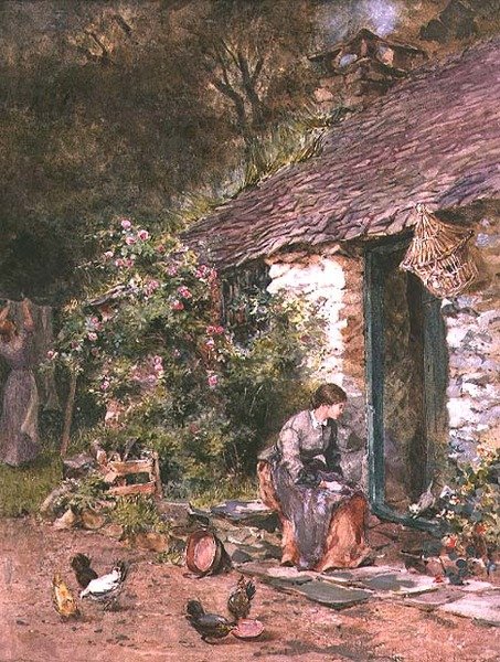 A Moment of Rest on Washday by Maud Naftel