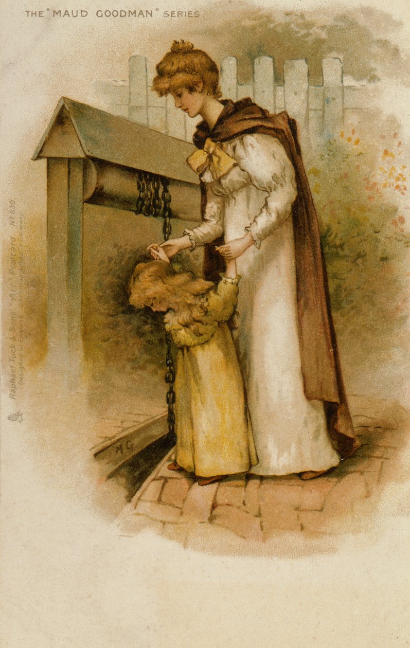 Mother and Daughter at the Well by Maude Goodman
