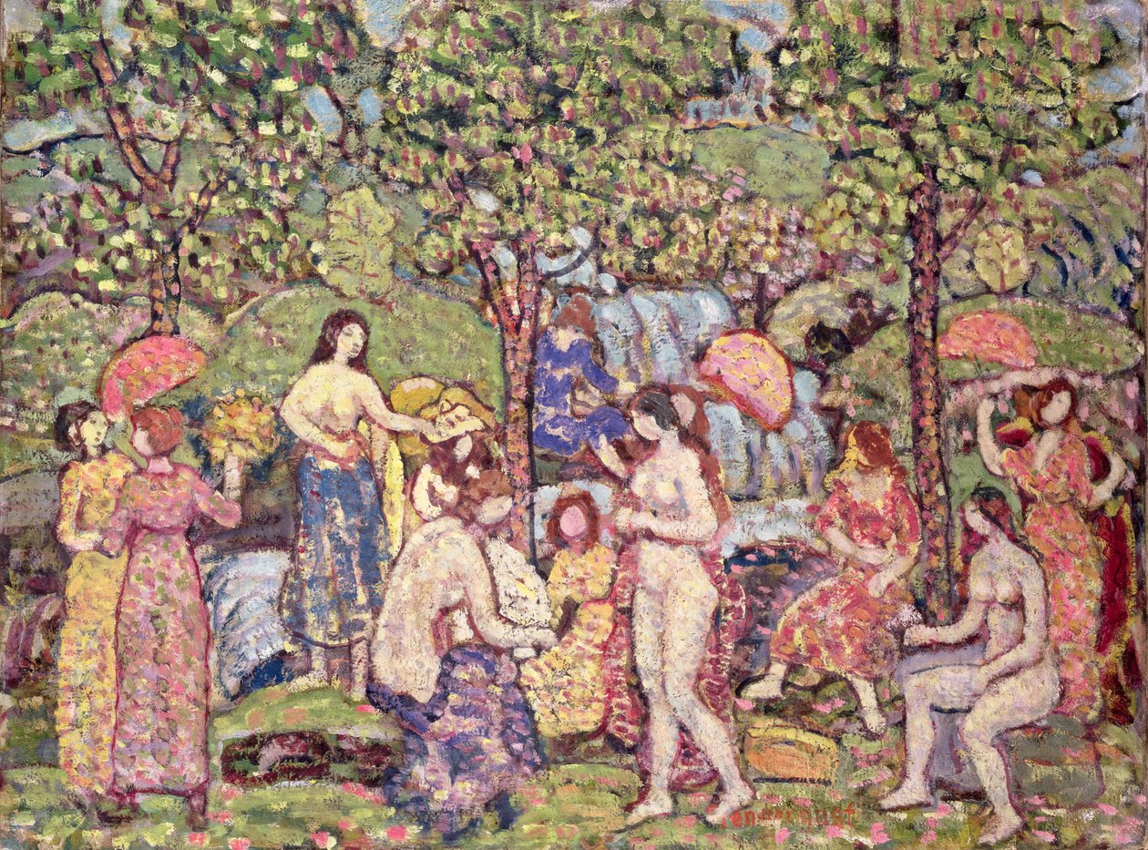 Idyll, Nudes in a Landscape, 1913-15 by Maurice Brazil Prendergast