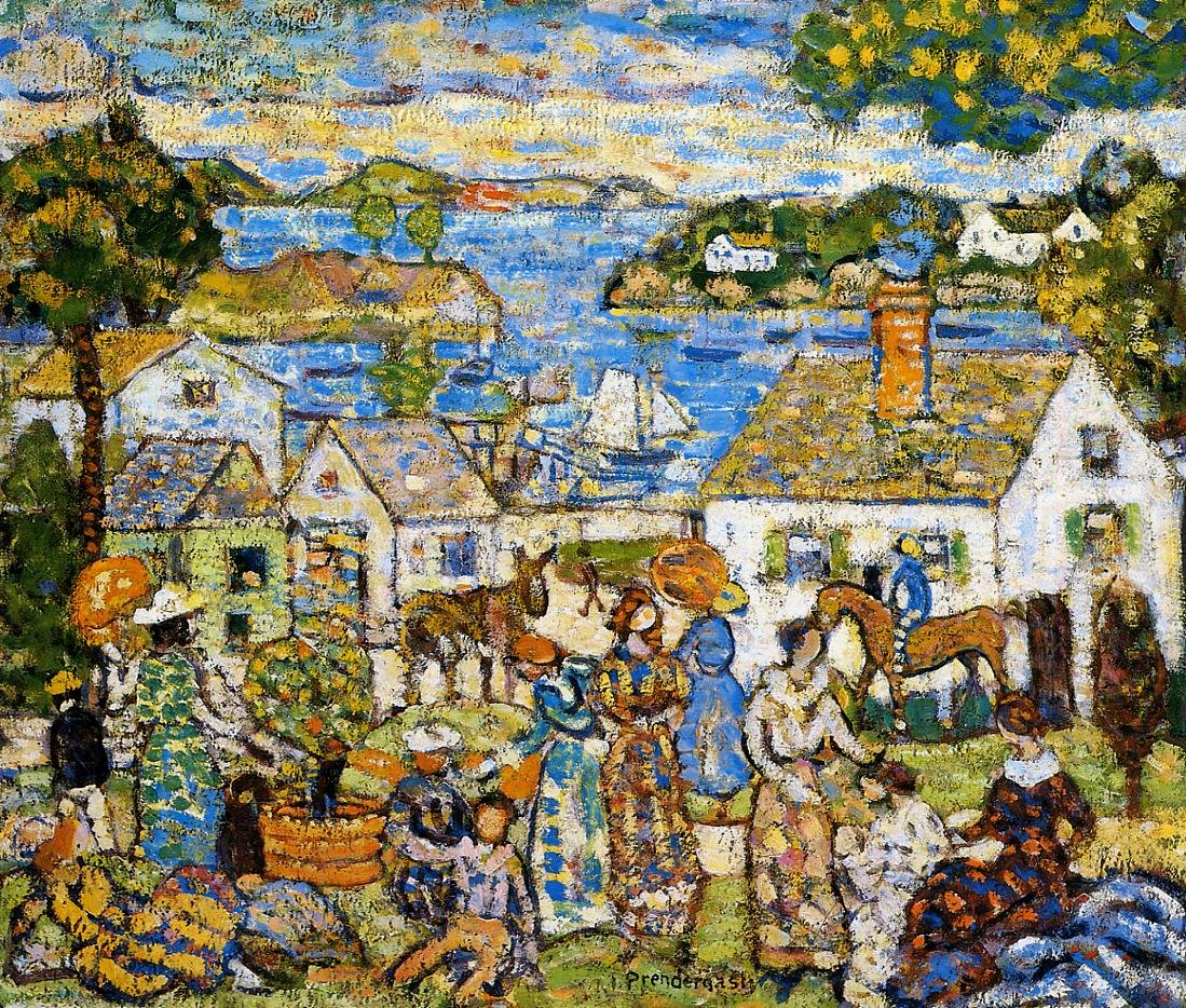 New England Harbor by Maurice Brazil Prendergast