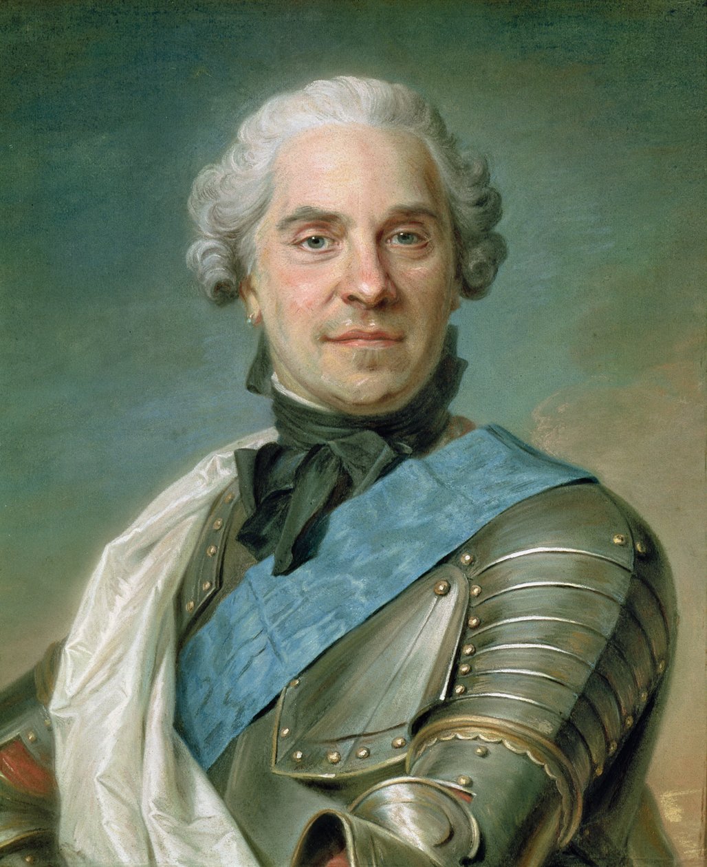 Portrait of Maurice, Count of Saxe by Maurice Quentin de La Tour