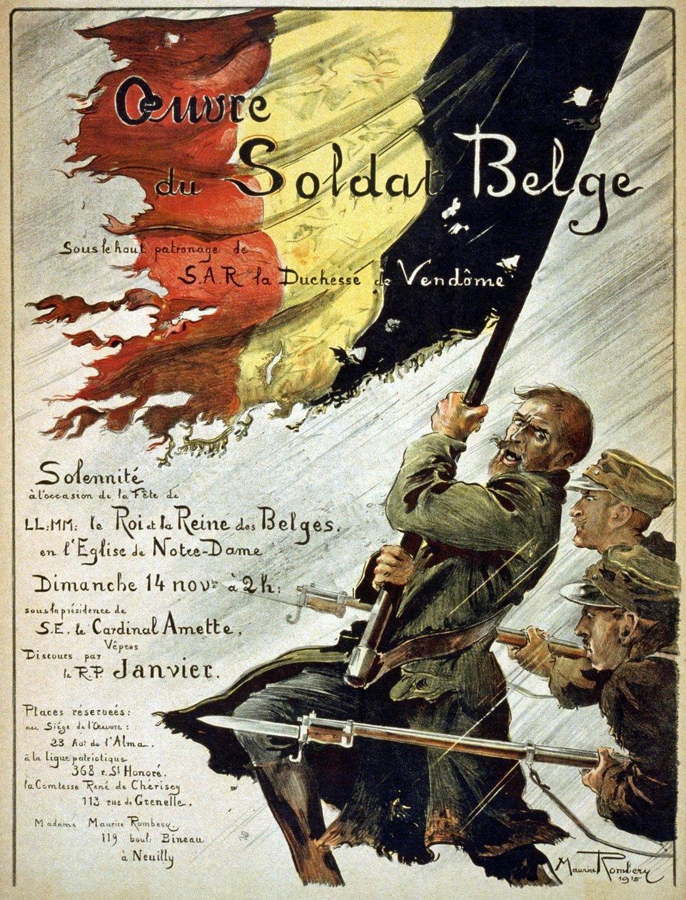 Association of the Belgian Soldier, 1915 by Maurice Romberg