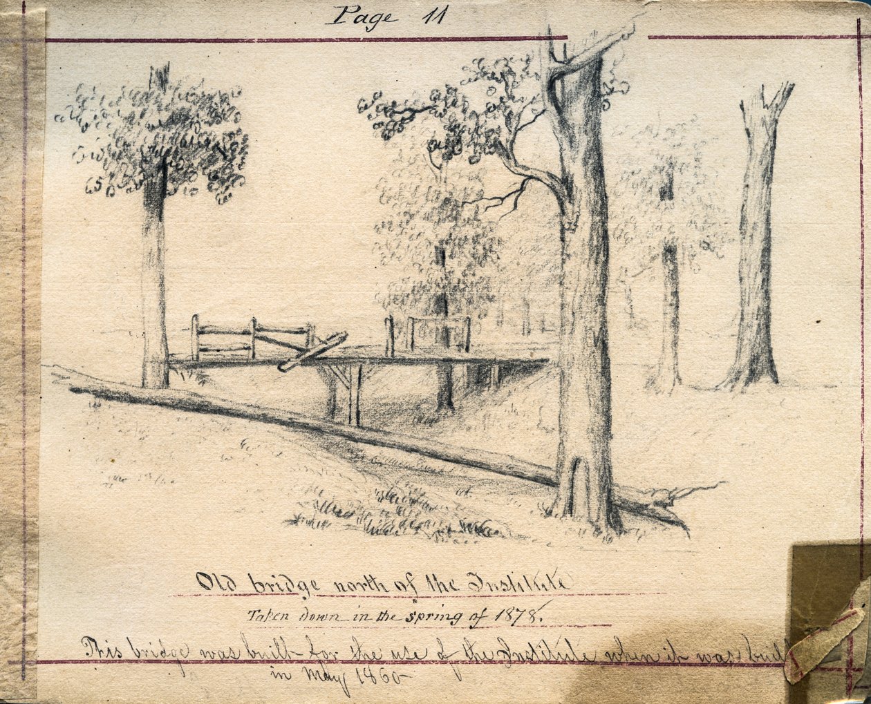 Old Bridge North of the Institute by Maurice Schnell