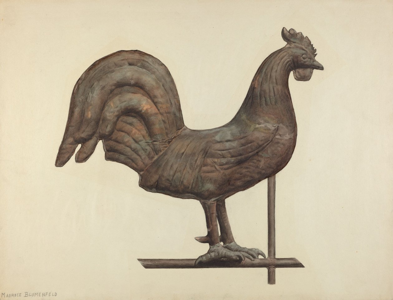 Weather Vane Finial by Maurice Blumenfeld