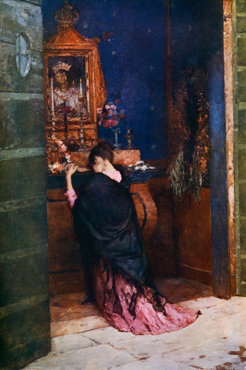 A Prayer to the Madonna by Maurice Bompard