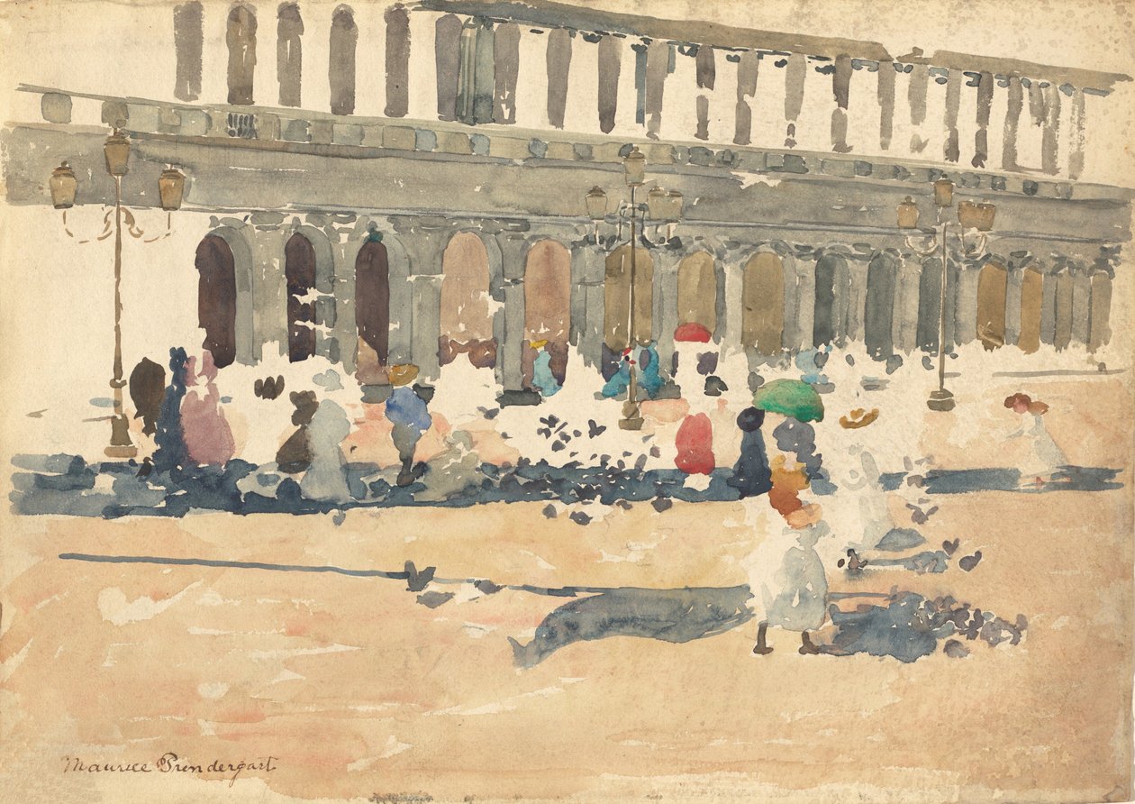 Caffè Florian in Venice, 1898-1899 by Maurice Brazil Prendergast