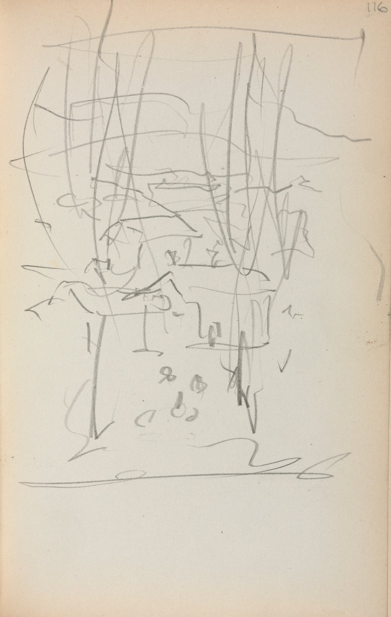 Italian Sketchbook: Landscape page 116 by Maurice Brazil Prendergast