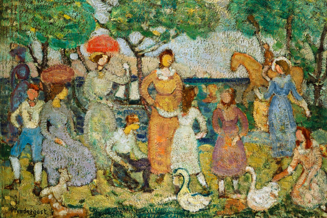 Promenade #2 by Maurice Brazil Prendergast